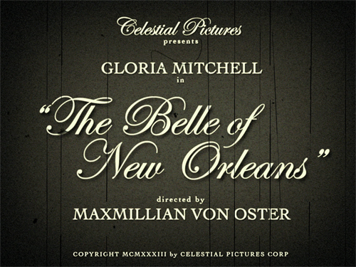 Still from "The Belle of New Orleans" trailer (1933).