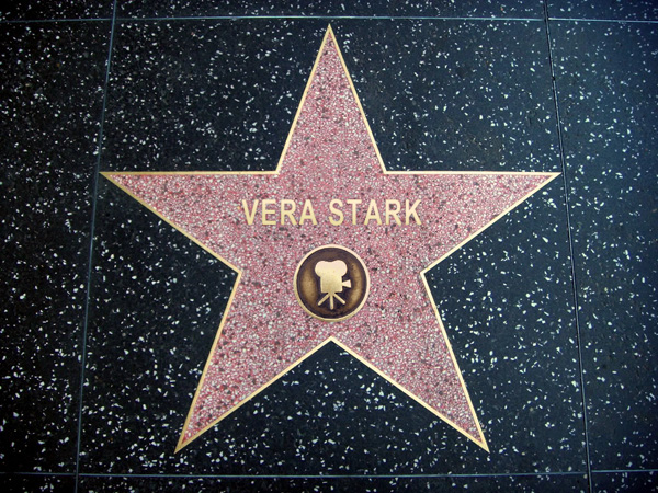 Vera's star on the Hollywood Walk of Fame.